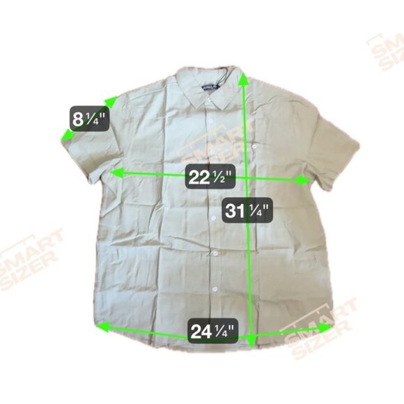 P.J. Paul Jones Shirt Casual Button Down Short Sleeve XL Cotton Viscose - Picture 7 of 8